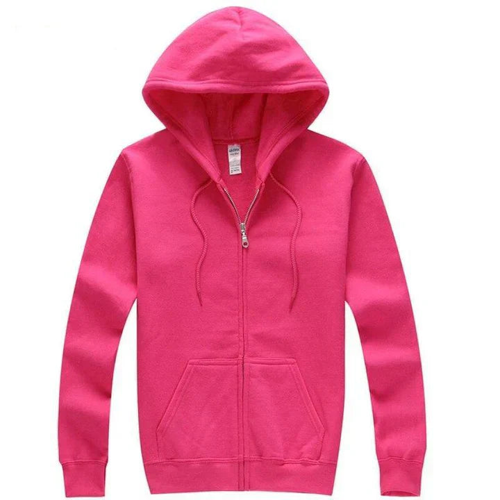 Men's grey zip-up hoodie comfort fit full-length zipper athletic casual layering essential