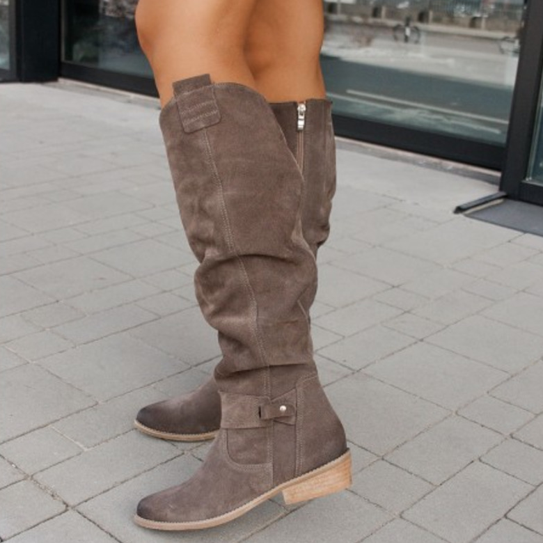 Ramona women's elegant modest boots with cushioned insole, stable heel, and non-slip sole