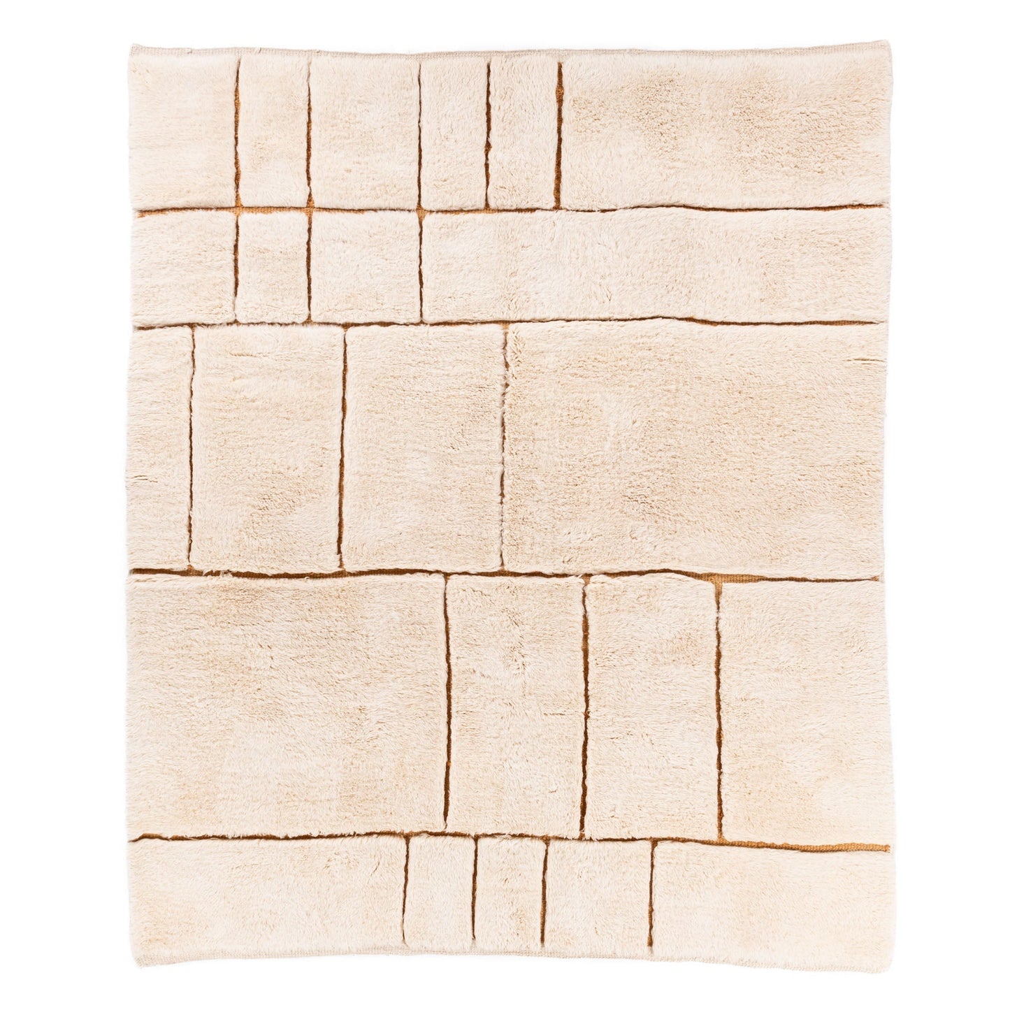 Sandstone Gride - Luxury Shag Moroccan Rug - Urbann-Vibe
