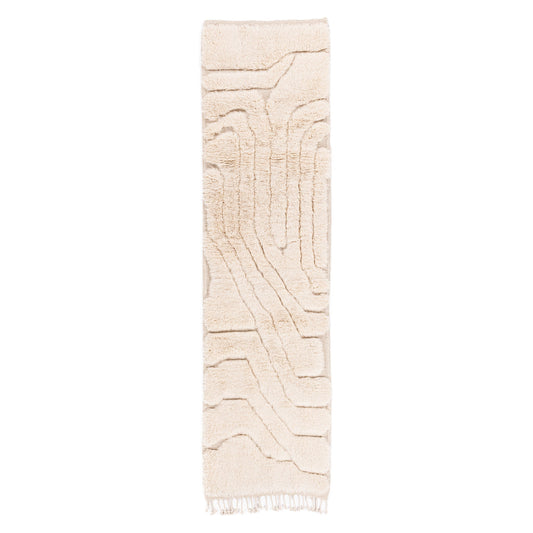 Serene Elevation - Luxury Shag Moroccan Runner Rug - Urbann-Vibe