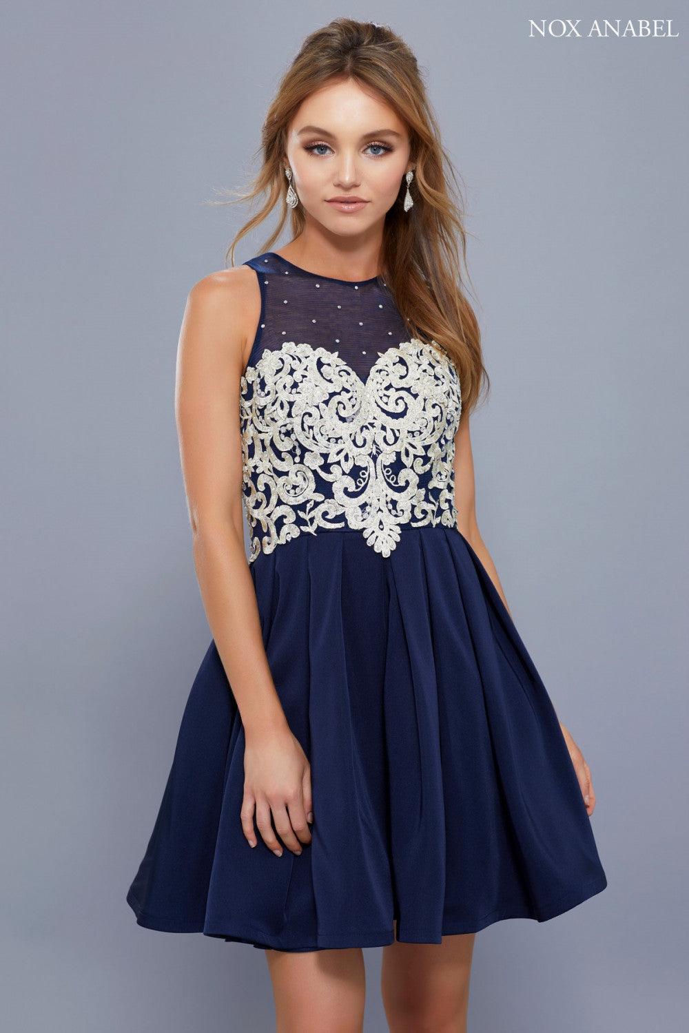Short prom dress off-shoulder sweetheart neckline with 3D floral appliques and glitter sequins