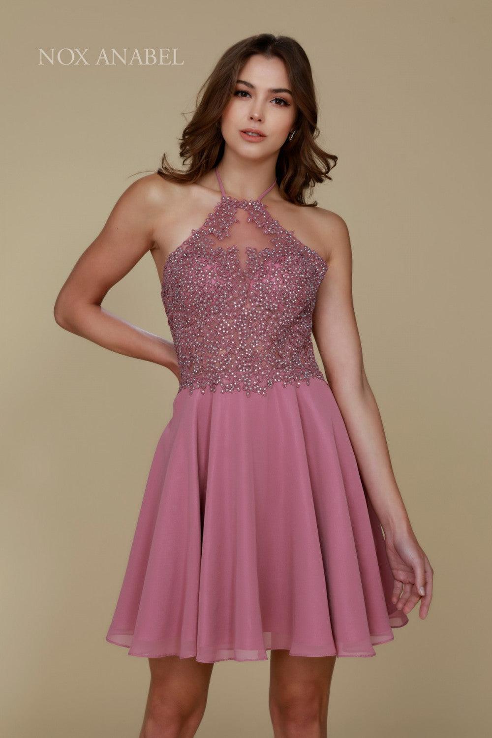 Short Halter Neck Homecoming Prom Dress Sale - Urbann-Vibe