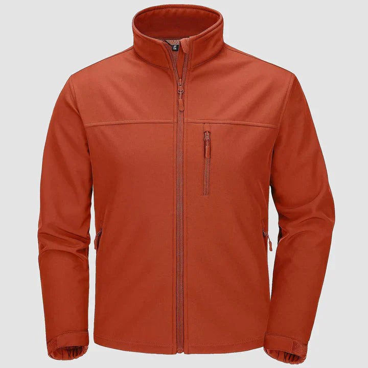 Men's urban winter jacket slim-fit full-zip design with multiple pockets for cold-weather style