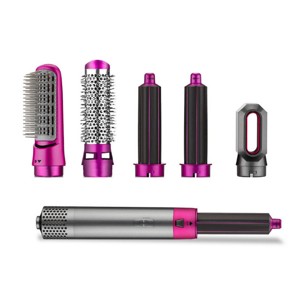 5-in-1 hair styler all hair types professional curling straightening waving tool home daily use