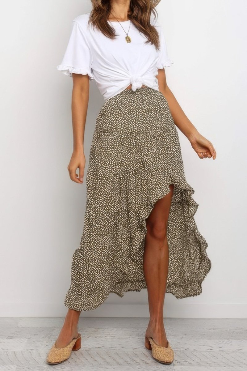 Satin pleated high-waist midi skirt elegant A-line silhouette for office and formal events