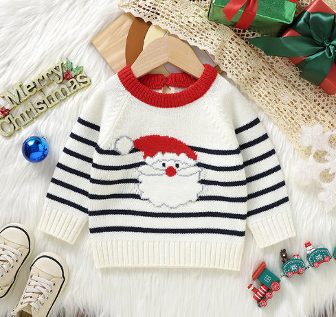 Cozy Christmas knitted sweater festive pattern unisex holiday jumper for men and women