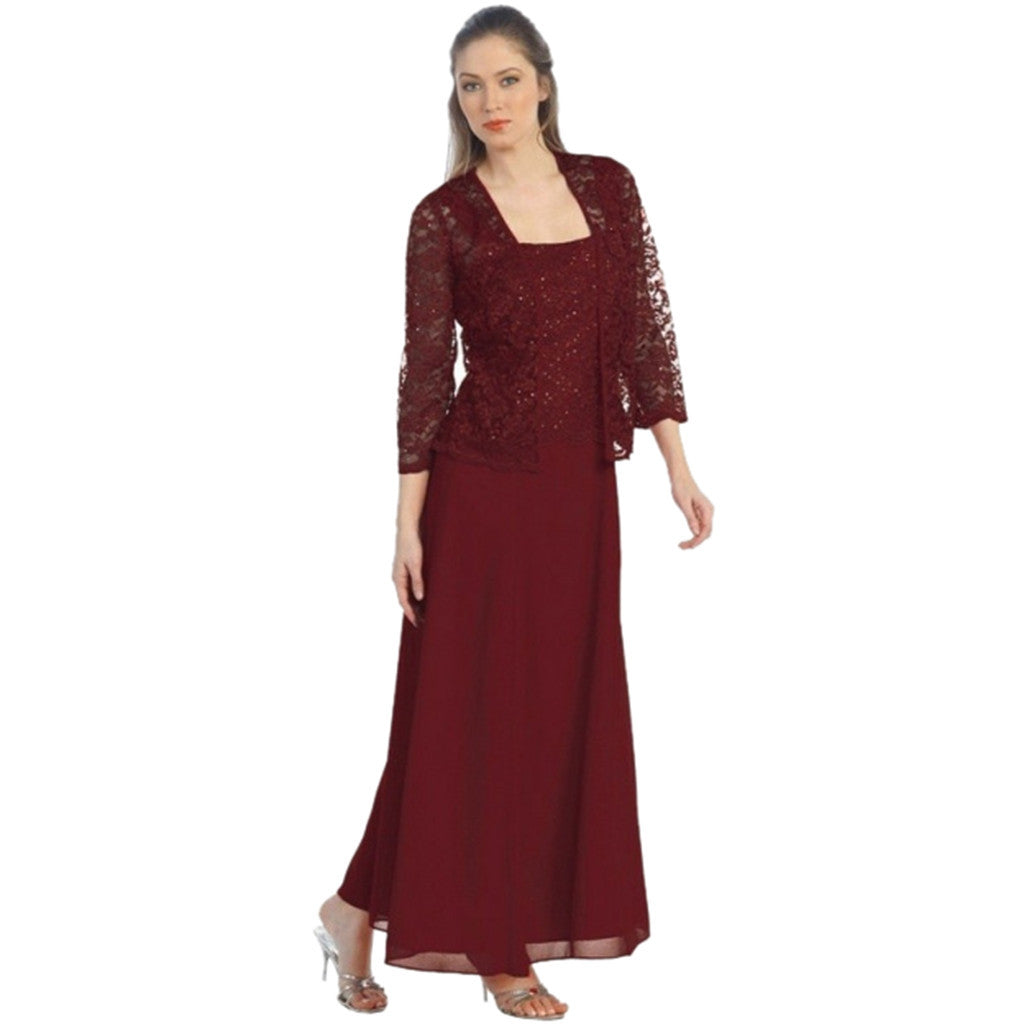 Women's elegant long sleeve evening dress flowing silhouette formal occasions relaxed flattering fit