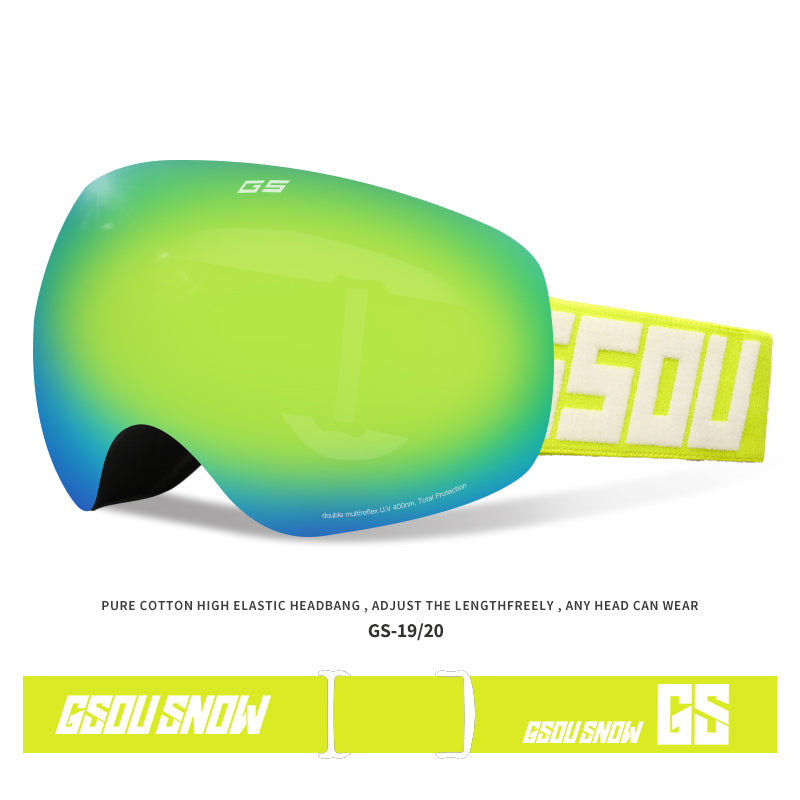 Gsou Snow Kid's Ski Goggles Snowboard Goggles With Uv Protection Wind Resistance Anti-Glare Lenses - Urbann-Vibe