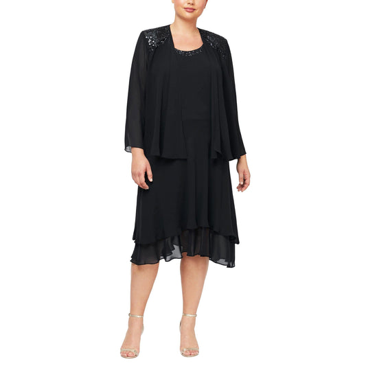 SL Fashions 616184 High Low Plus Size Jacket Dress Sale - Urbann-Vibe