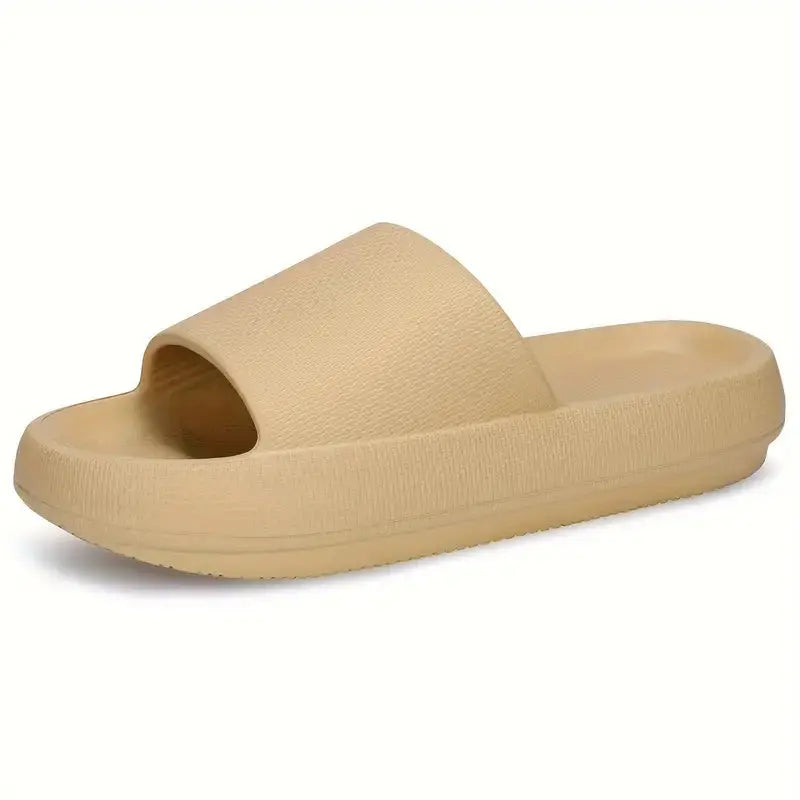 Nova Cloud Slides white lightweight waterproof slip-on sandals with thick cushioned ergonomic sole