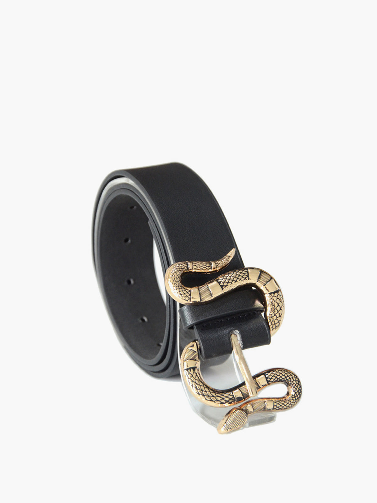 Snake Buckle Leather Belt - Urbann-Vibe