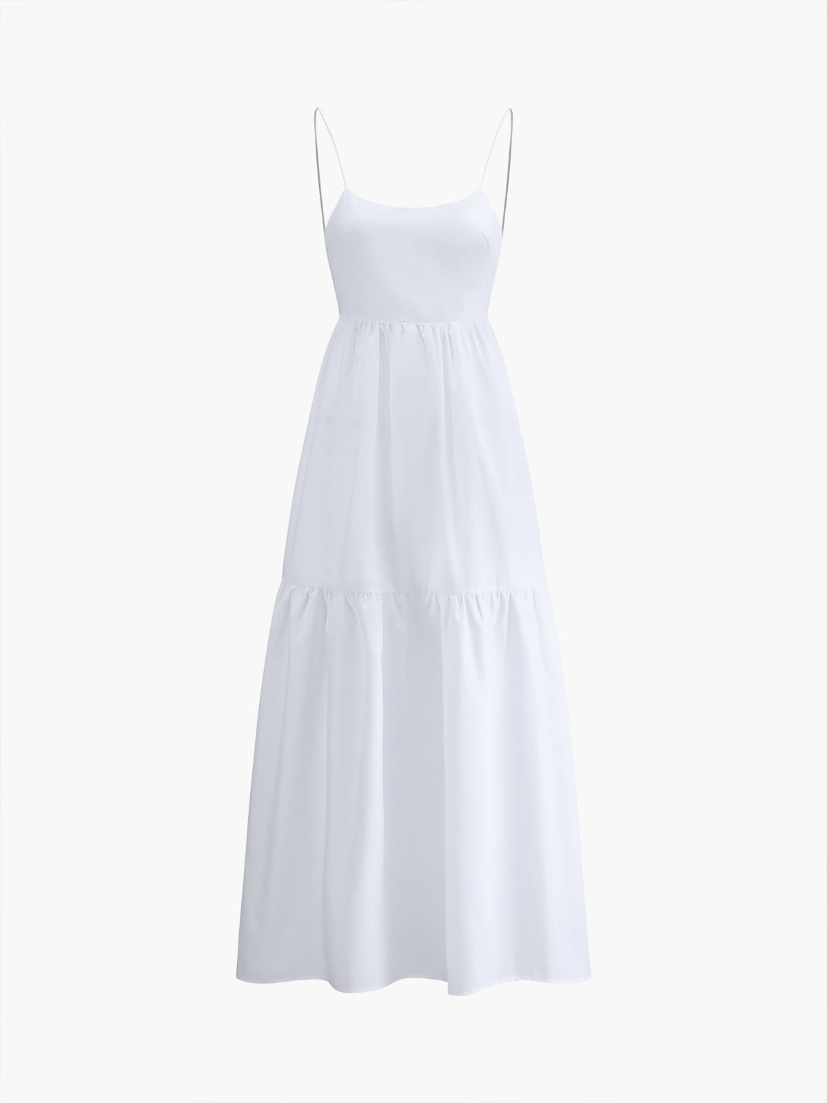 Women's solid backless maxi dress lightweight cotton blend sleeveless vacation style
