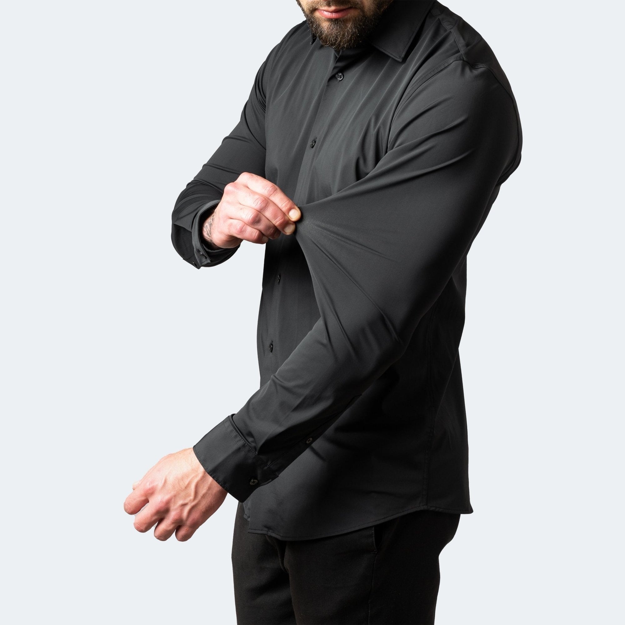 Alexander stretch dress shirt wrinkle-free odor-neutral fabric slim fit for busy professionals