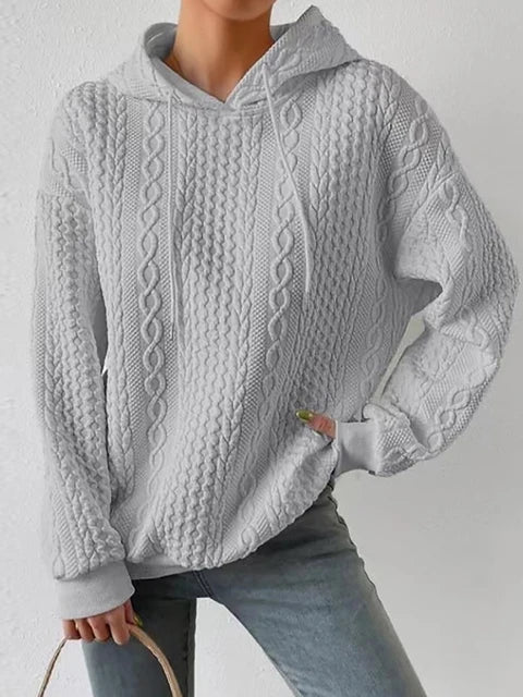 Light unisex cotton blend hoodie in neutral tone, minimalist casual cut with breathable everyday comfort