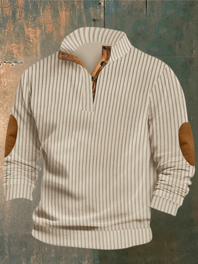Women's gray ripped pullover sweatshirt with retro-inspired design and relaxed everyday fit