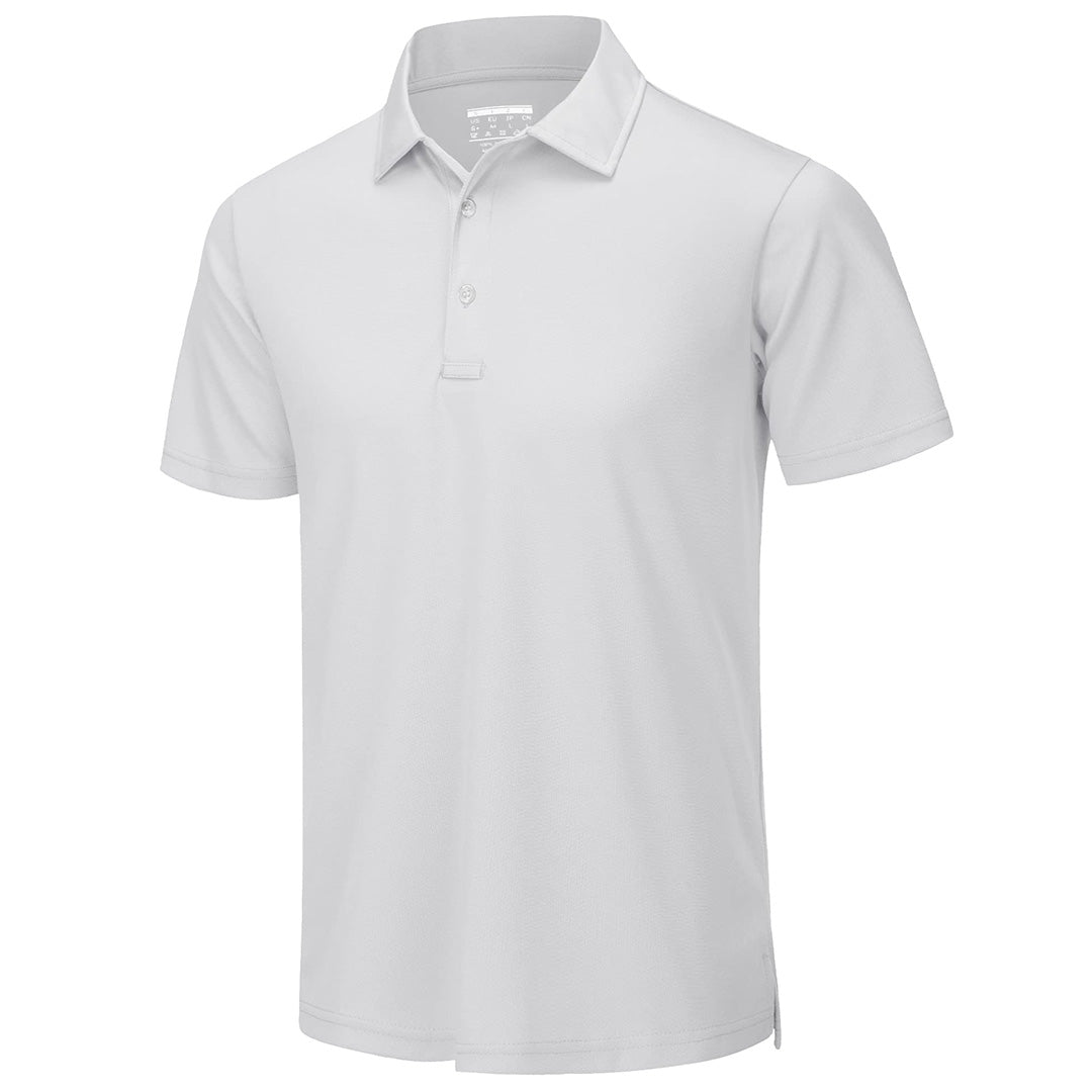 Men's dry fit golf polo shirt lightweight breathable moisture-wicking performance top for athletes