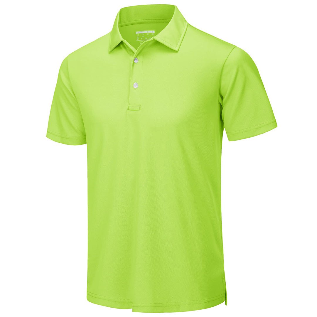 Men's dry fit golf polo shirt lightweight breathable moisture-wicking performance top for athletes