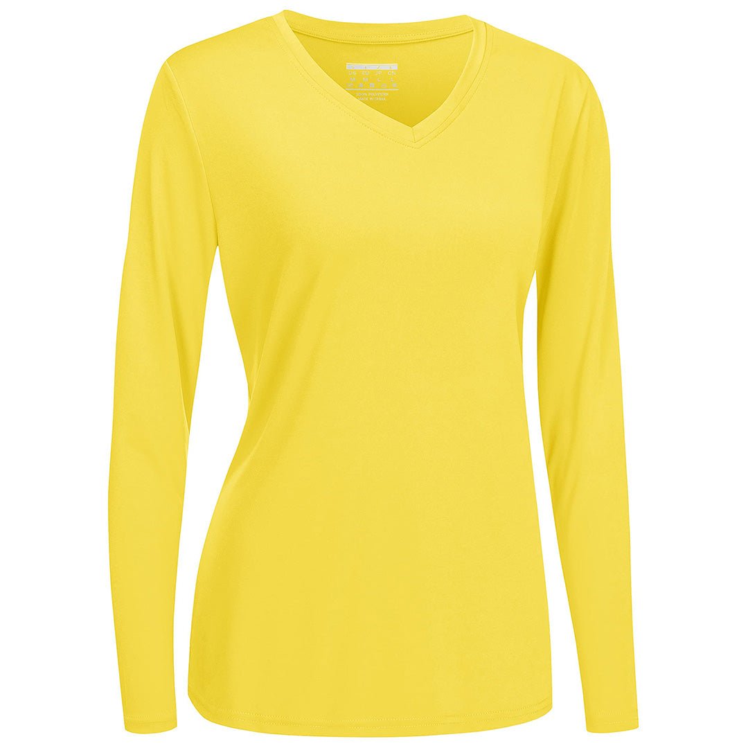 Women's lightweight UPF 50+ quick-dry hiking shirt, breathable polyester tee for active outdoors
