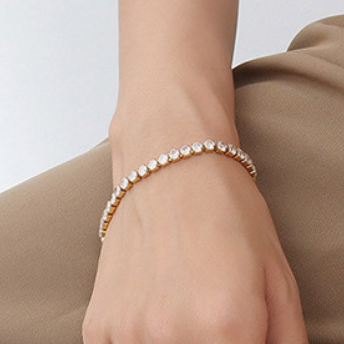 Titanium steel bracelet sleek modern design durable professional accessory silver minimalist finish
