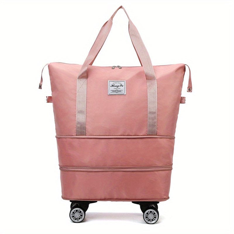 VoyagerFold foldable travel bag spacious interior lockable zipper compact versatile weekend carry-on