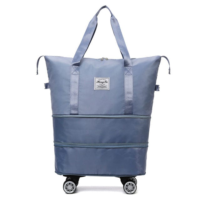 VoyagerFold foldable travel bag spacious interior lockable zipper compact versatile weekend carry-on