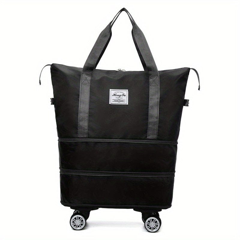 VoyagerFold foldable travel bag spacious interior lockable zipper compact versatile weekend carry-on