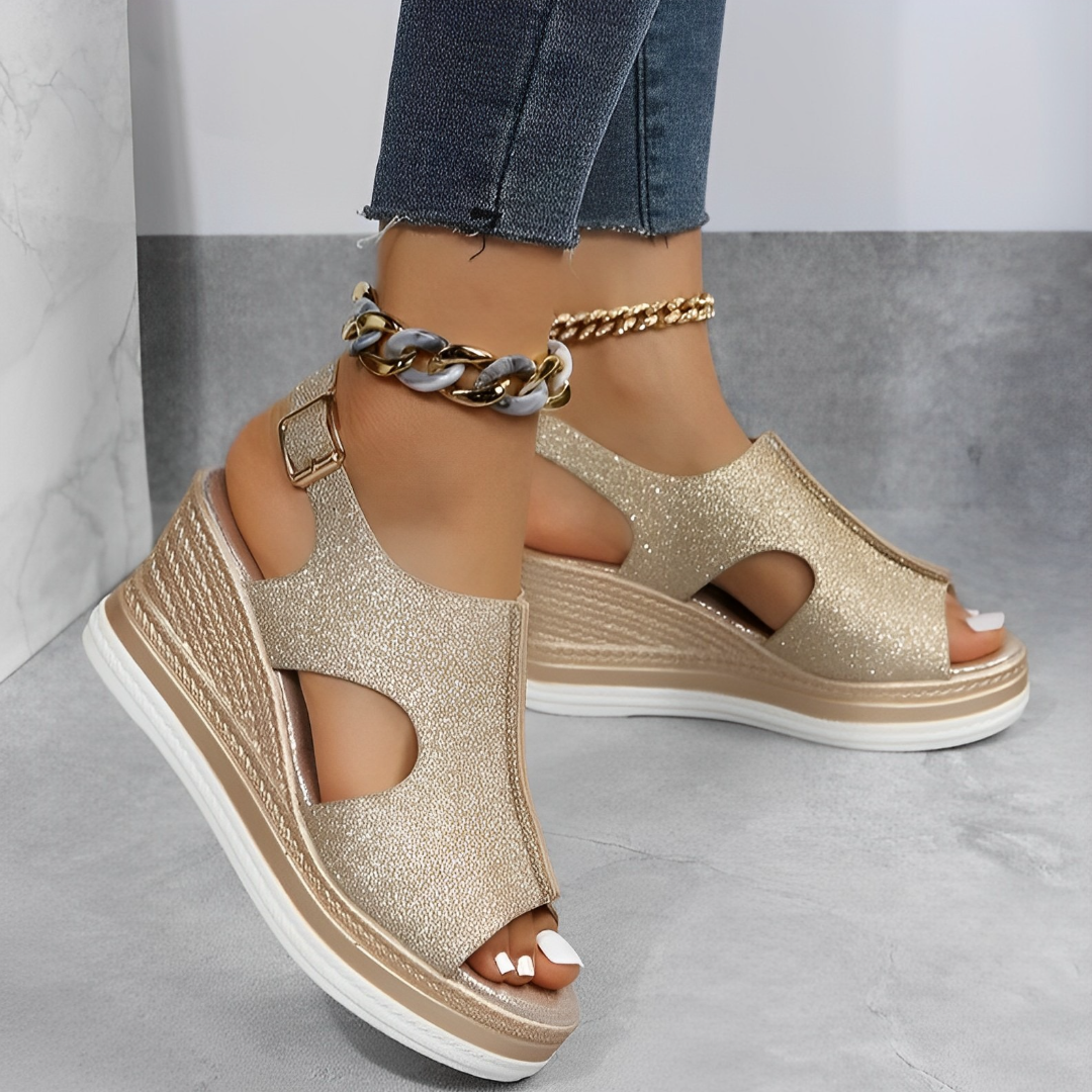 Women's Rosalie orthopedic sandals beige ergonomic arch support breathable daily comfort footwear