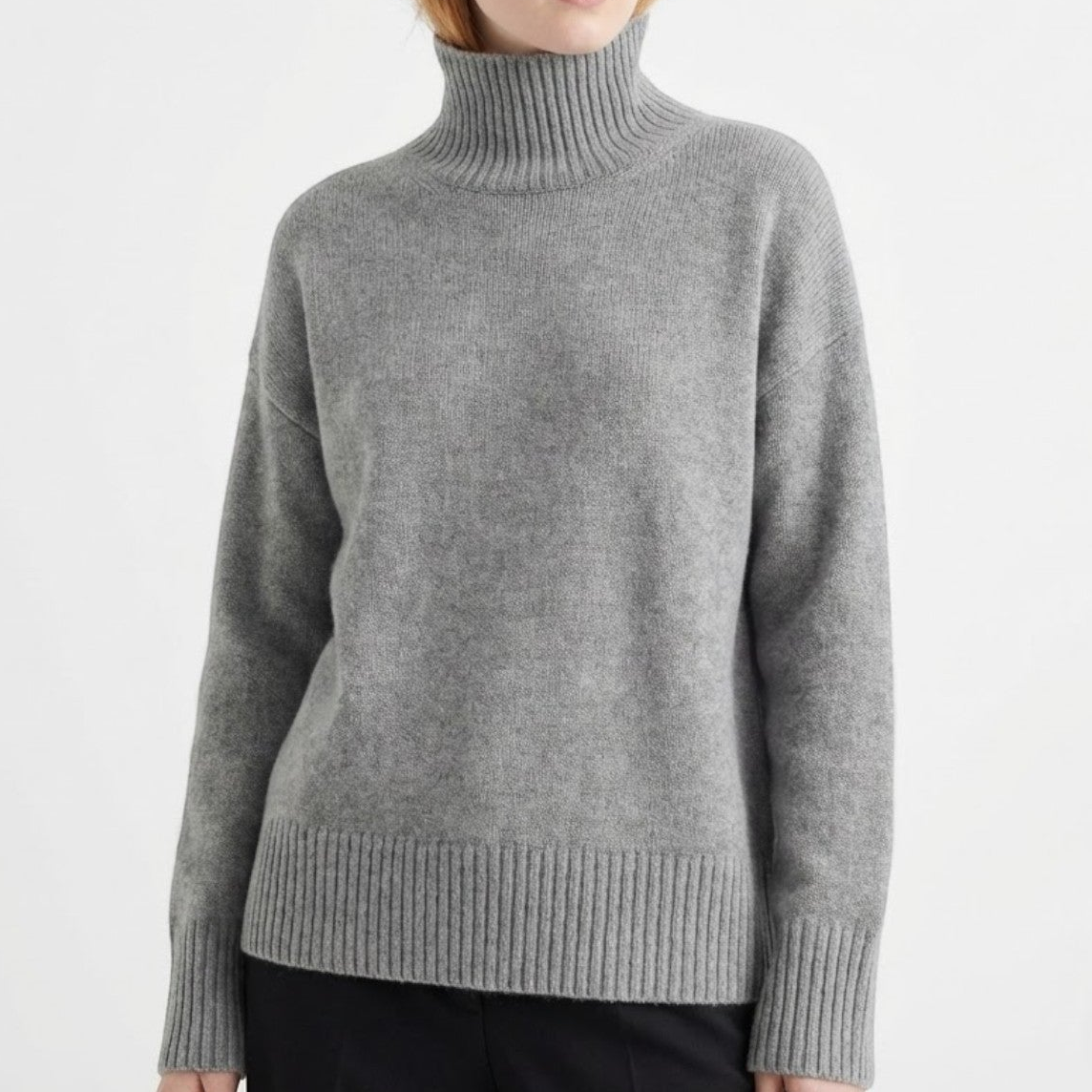 Women's wool turtleneck sweater Sophie cozy soft winter warmth everyday wear modern silhouette