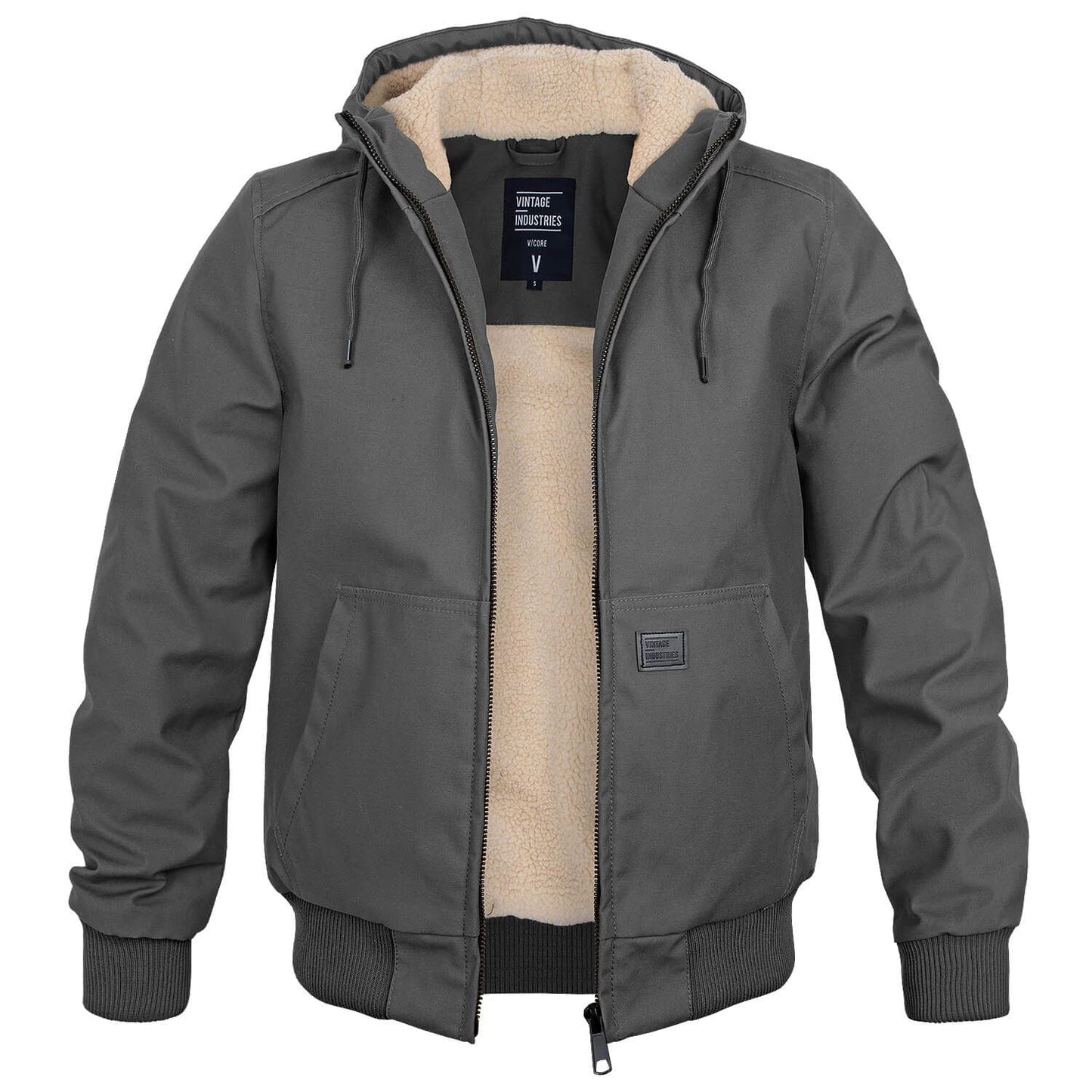 Men's insulated winter coat structured silhouette smooth shell warm modern fit for cold weather