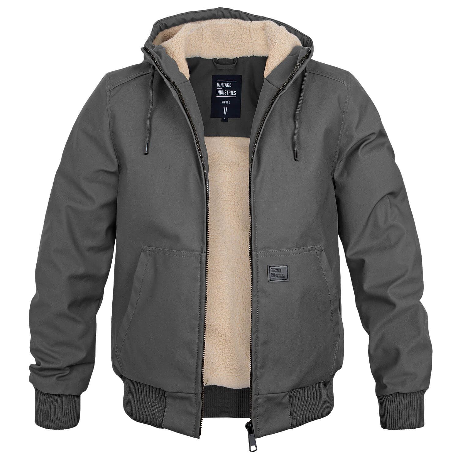 Men's insulated winter coat structured silhouette smooth shell warm modern fit for cold weather
