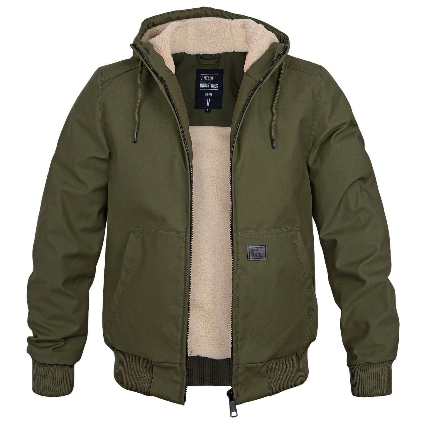 Men's insulated winter coat structured silhouette smooth shell warm modern fit for cold weather