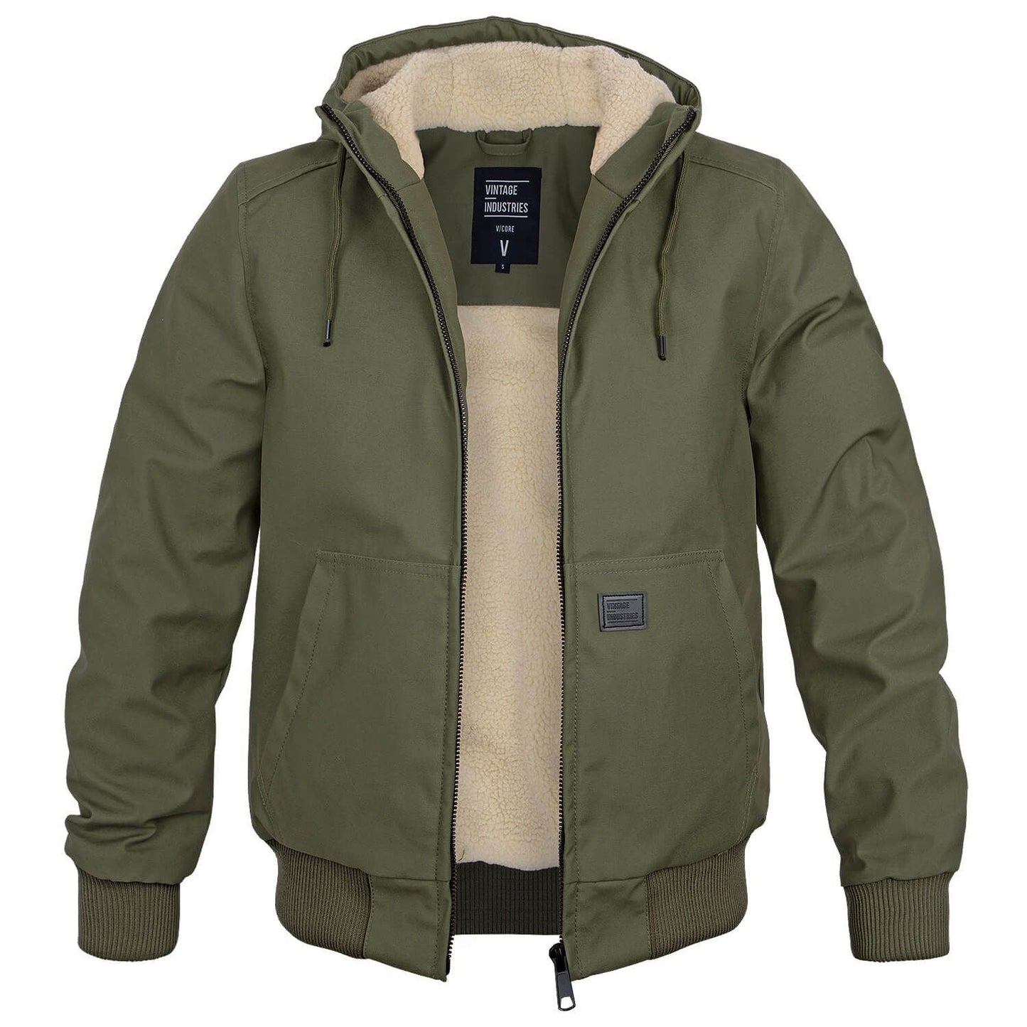 Men's insulated winter coat structured silhouette smooth shell warm modern fit for cold weather