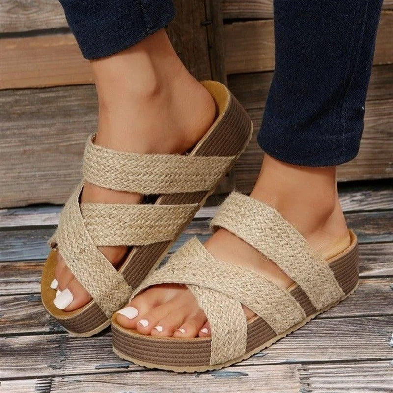 Women's Savannah orthopedic sandals beige cushioned insole arch support breathable everyday comfort design