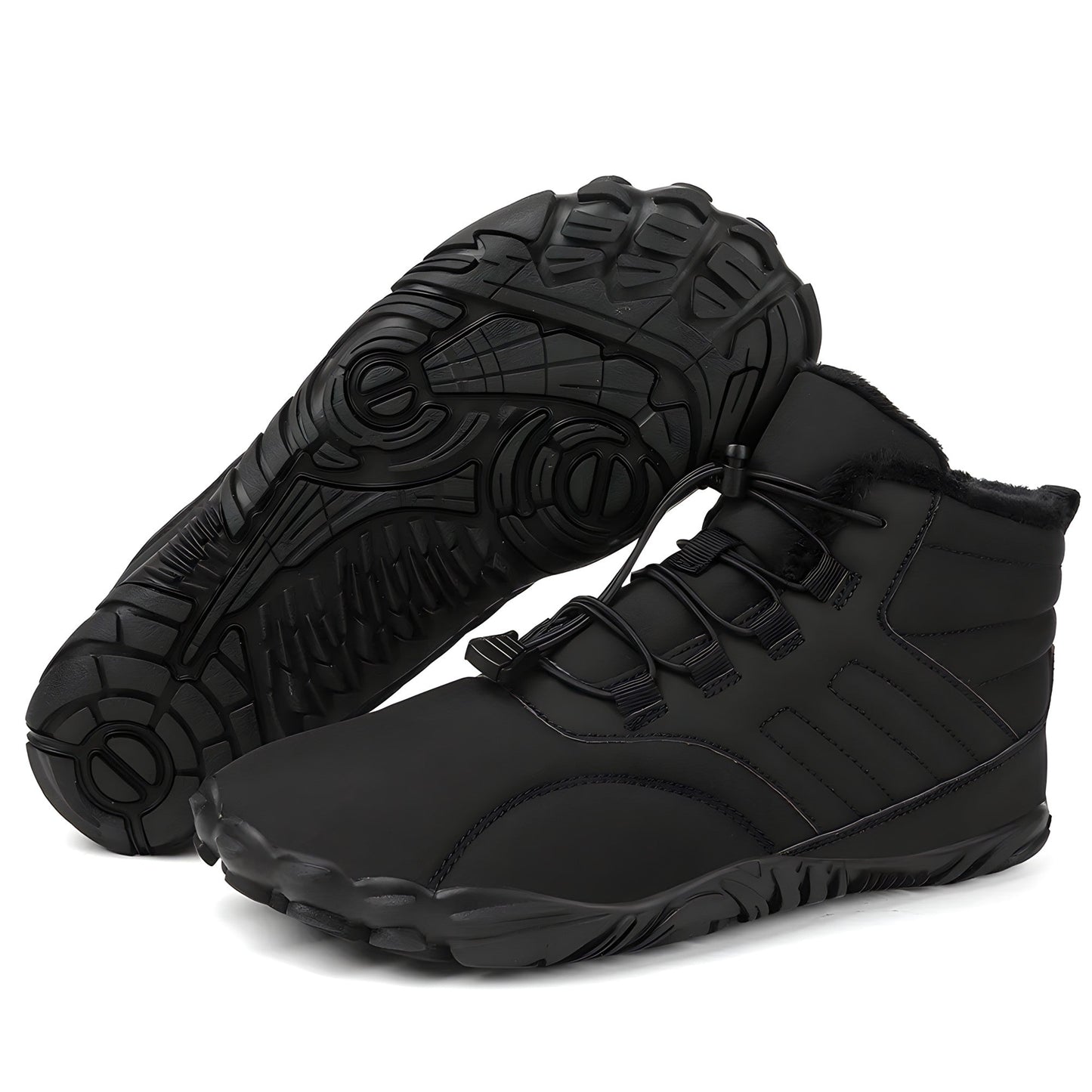 Primal high-top barefoot shoes roomy toe box wide fit winter-ready outdoor comfort