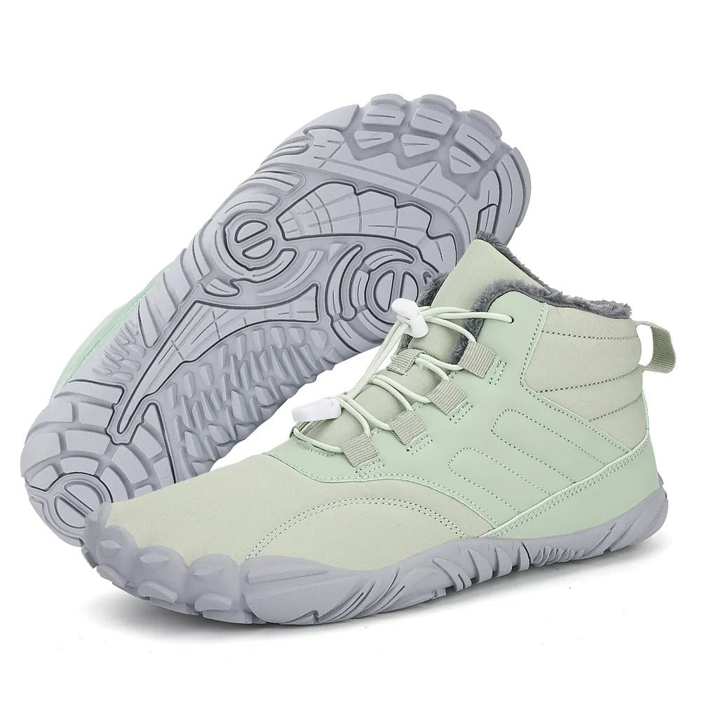 Primal high-top barefoot shoes wide toe box flexible fit for nature lovers winter trails