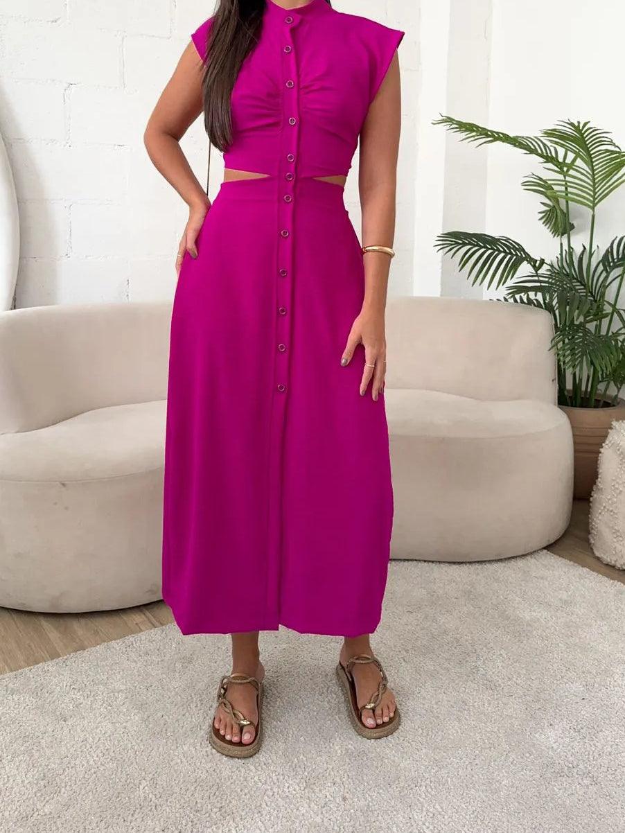Romantic halter neck satin maxi dress with sheer lace bodice and low back cutout in ivory