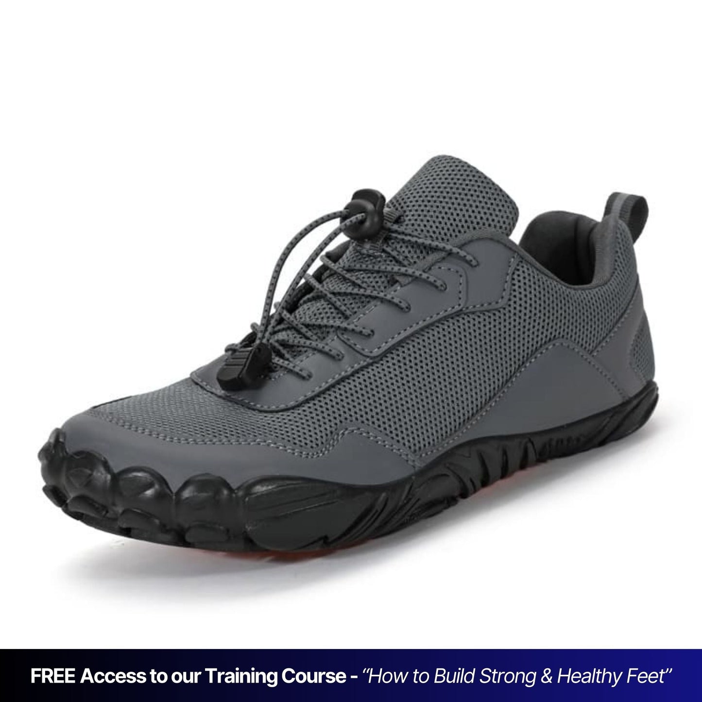 WanderGrip padded barefoot shoes wide toe box superior grip breathable outdoor hiking footwear
