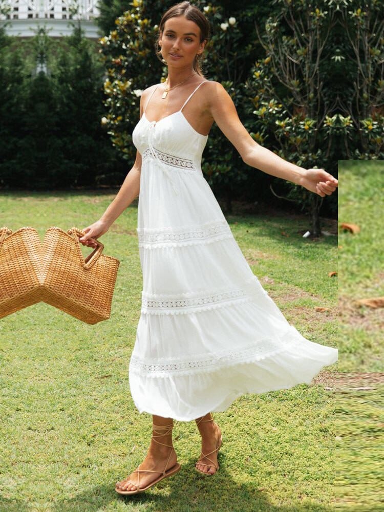 Beatrix women's cotton maxi dress elegant flowing silhouette lightweight breathable summer occasion wear