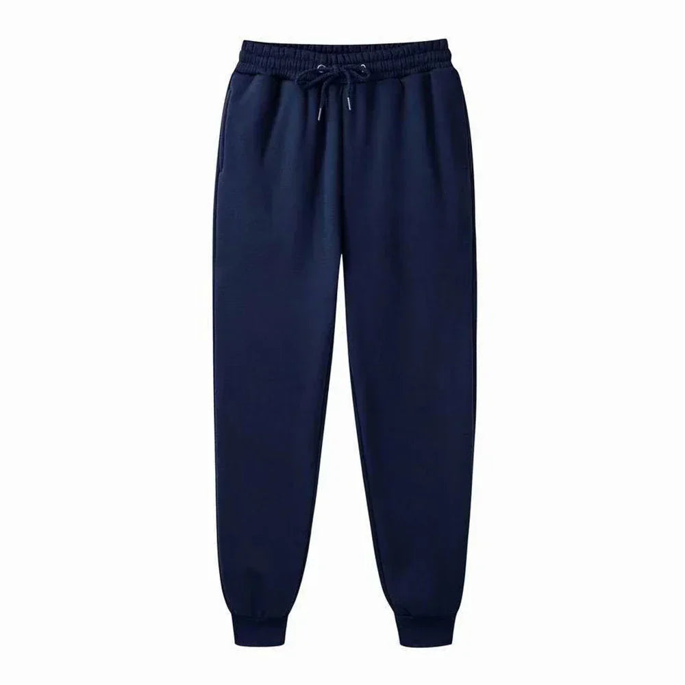 Men's gray moisture-wicking jogger pants slim tapered cut elastic waistband for gym and casual wear