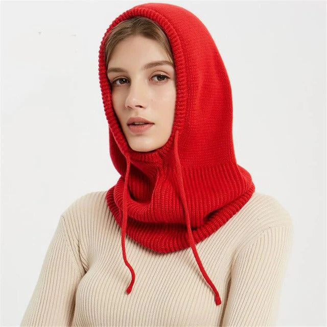 Chunky ribbed knit beanie with adjustable folded brim, unisex cold weather winter hat