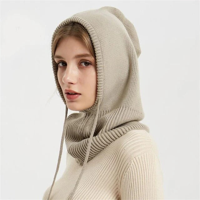 Cozy ribbed knit beanie with adjustable folded brim for cold weather unisex winter hat