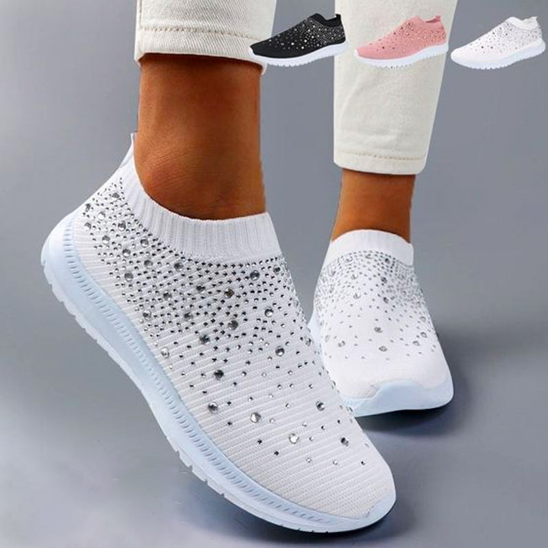 Women's slip-on orthopedic sneakers neutral tone padded sole natural foot alignment comfort casual style