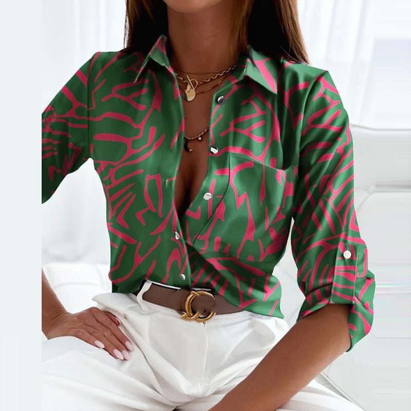 Women's white classic collared blouse with structured tailored collar for professional elegant style