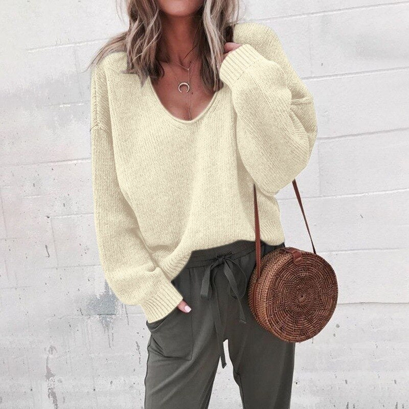 Modern women's professional sweater in timeless silhouette with polished contemporary style and elegant comfort fit