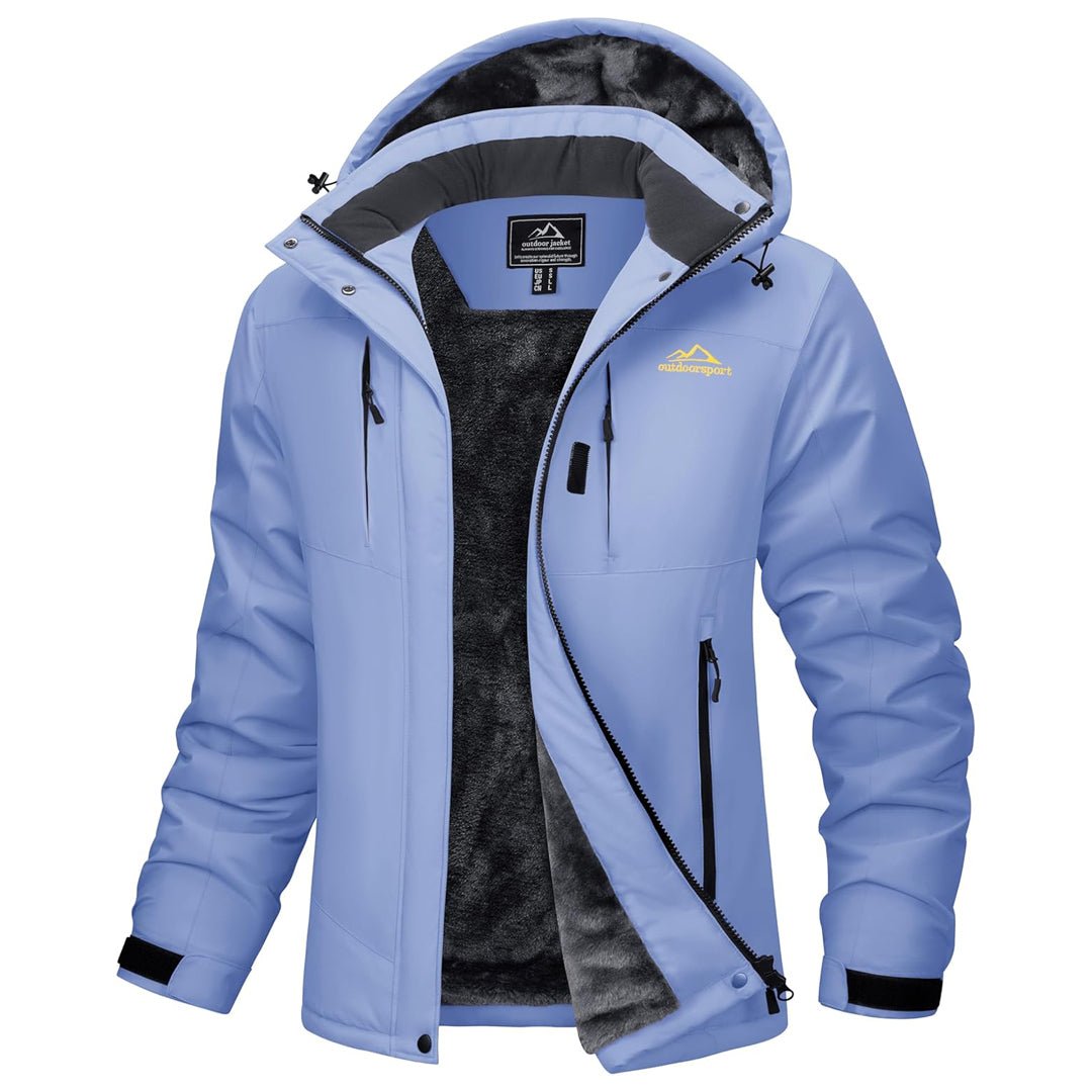 Women's insulated ski jacket waterproof fleece-lined winter snow coat windproof warm colorblock design