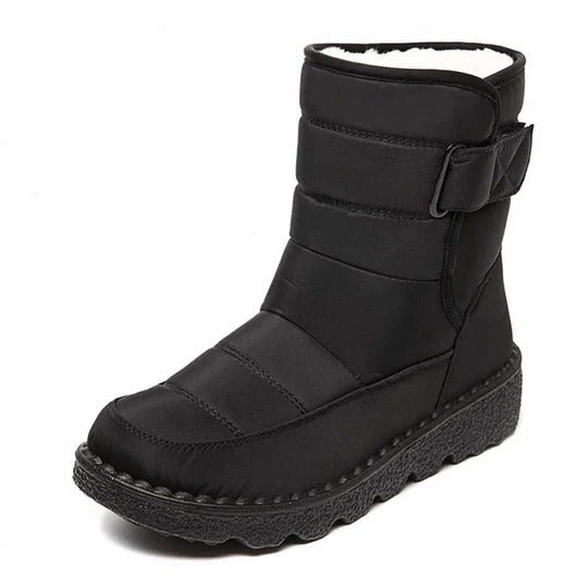 Unisex waterproof snow boots with non-slip polyurethane soles for cold winter grip