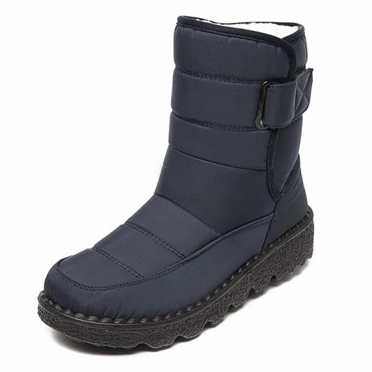 Unisex waterproof snow boots with non-slip polyurethane sole for cold winter traction
