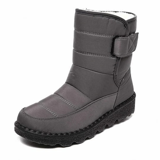 Unisex waterproof snow boots with non-slip polyurethane soles for cold winter traction