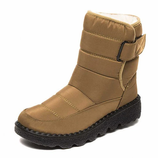 Unisex waterproof snow boots with non-slip polyurethane soles for cold winter traction