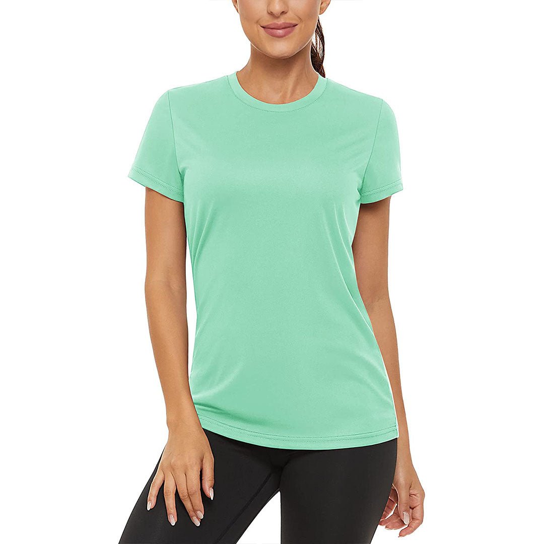 Women's UPF50 quick-dry activewear shirt lightweight sun protection top for hiking yoga running